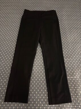 Ann Taylor Black Straight-Leg Dress Pants
